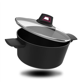 Casserole with lid Taurus KCK4020 Black 2 L 20 cm