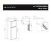 Combined Refrigerator Aspes AF1675501ENFX