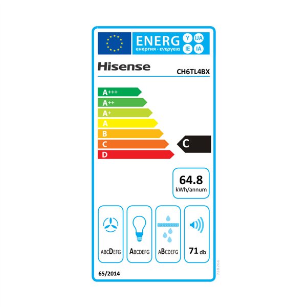 Conventional Hood Hisense CH6TL4BX 60 Steel