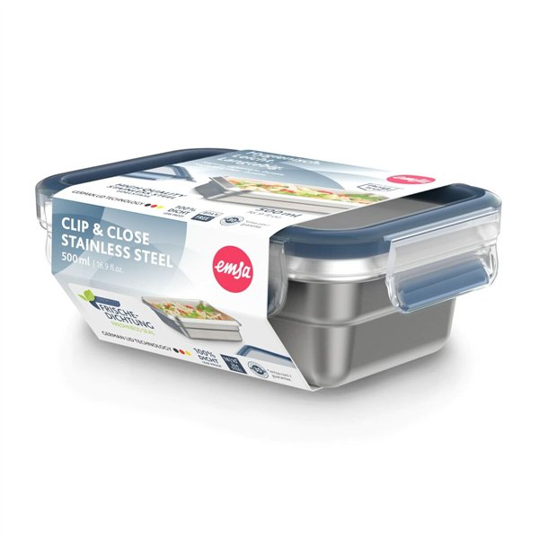 Lunch box Tefal N11503 Blue Stainless steel Rectangular 500 ml