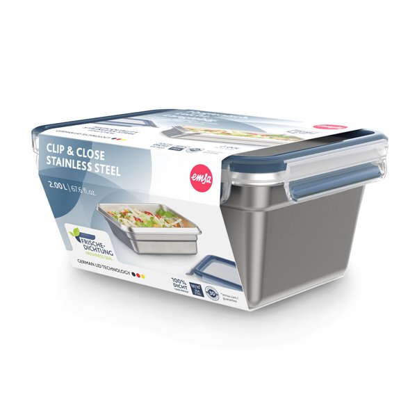 Lunch box Tefal N11506 Silver Stainless steel Rectangular 2 L