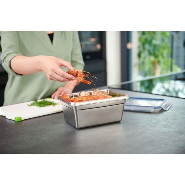 Lunch box Tefal N11506 Silver Stainless steel Rectangular 2 L