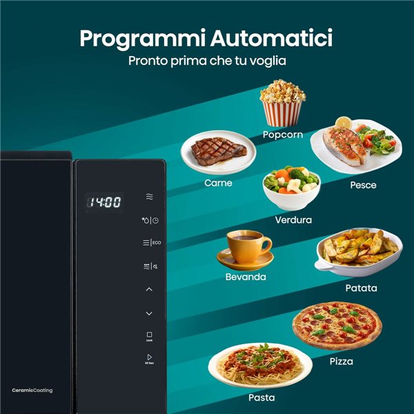 Microwave with Grill Hisense H23MOBS5HG4 Black 800 W 23 L