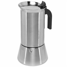 Italian Coffee Pot Bialetti NEW VENUS Silver Wood Stainless steel