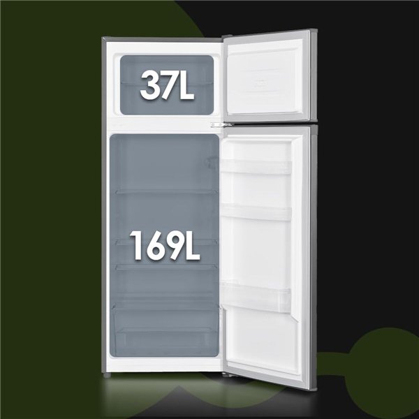 Combined Refrigerator Aspes AF145503EX 143 206 L Steel