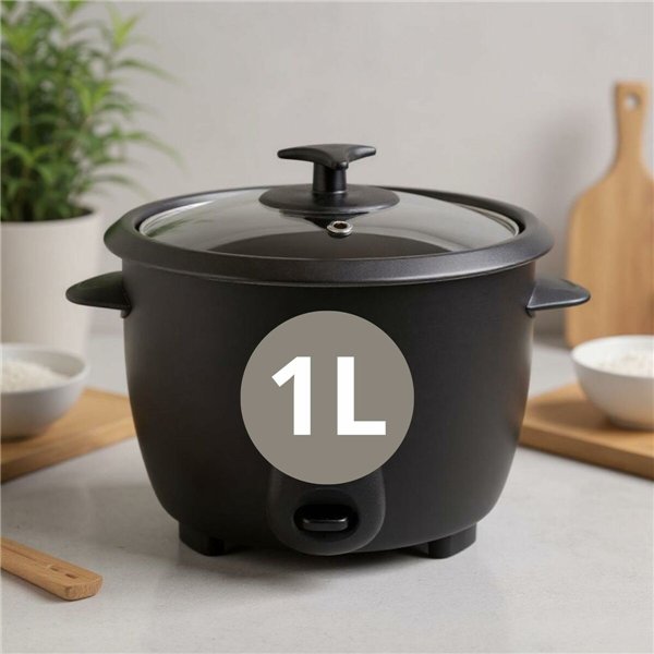 Rice Cooker JATA JEAR2510 Black Aluminium 400 W 1 L