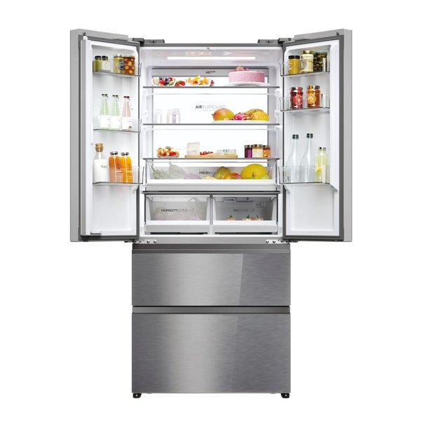 Combined Refrigerator Haier HFR7819ENGC 190 Steel