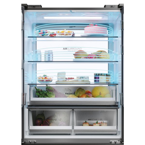 Combined Refrigerator Haier HFR7819ENGC 190 Steel