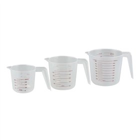 Measuring Jug 250 ml 500 ml 1 L polypropylene (3 Pieces)