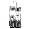 Salt Shaker with Lid Secret de Gourmet Multicolour Transparent Glass Stainless steel