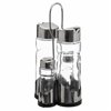 Salt Shaker with Lid Secret de Gourmet Multicolour Transparent Glass Stainless steel