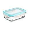 Set of 3 lunch boxes 5five Simply Smart Blue Transparent Crystal 300 ml 690 ml 1000 L 800 g