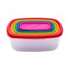 Set of 6 lunch boxes 5five Simply Smart polypropylene 300 ml 225 ml 175 ml 12,5 ml 0,3 g 245 ml Multicolour Rectangular