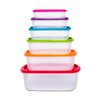 Set of 6 lunch boxes 5five Simply Smart polypropylene 300 ml 225 ml 175 ml 12,5 ml 0,3 g 245 ml Multicolour Rectangular