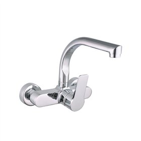 Mixer Tap EDM 01145 Silver Stainless steel Brass
