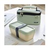 Rectangular Lunchbox with Lid Milan Green 750 ml Plastic