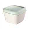 Square Lunch Box with Lid Milan Green 330 ml 12 x 10 x 7 cm Plastic (1 Unit)