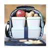 Square Lunch Box with Lid Milan Green 330 ml 12 x 10 x 7 cm Plastic (1 Unit)