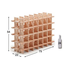 Bottle rack Astigarraga Brown Pinewood (75 x 22 x 54 cm)