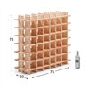 Bottle rack Astigarraga Brown Pinewood (75 x 22 x 75 cm)