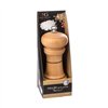 2 in 1 Salt and Pepper Mill Secret de Gourmet Brown Wood 14,5 x 5,5 cm