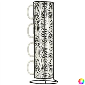 4 Piece Mug Set Secret de Gourmet With support Porcelain