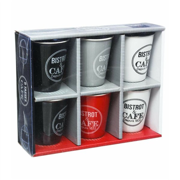 Coffee Set 5five Simply Smart Bistrot Multicolour 110 ml