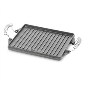 Grill hotplate Vaello Rectangular Grey Cast Iron (27 x 21 cm)