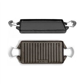 Griddle Plate Vaello Grey Cast Iron (47 x 27 cm)
