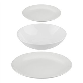 Tableware Secret de Gourmet White Ceramic 18 Pieces
