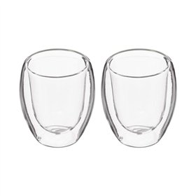 Piece Coffee Cup Set Secret de Gourmet Transparent Crystal 70 ml