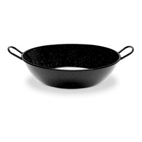 Pan Vaello Black Multicolour Ø 36 cm Enamelled Steel
