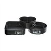 Set of Detachable Baking Tins Secret de Gourmet Black Aluminium 3 Pieces