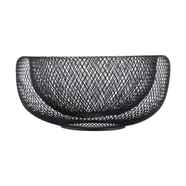 Fruit Bowl 5five Simply Smart Noir Kitchen Black Metal 27 cm Ø 27 cm