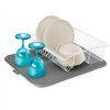 Draining Rack for Kitchen Sink Metaltex Softex Grey 45 x 40 cm Tablecloth