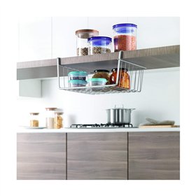 Kitchen Cupboard Organiser Metaltex Kanguro 30 x 26 x 14 cm Grey