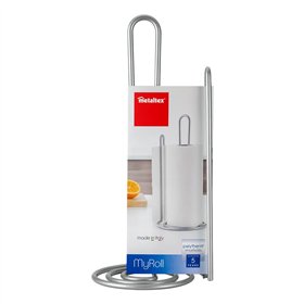 Kitchen Paper holder Metaltex My-Roll Metal ø15 x 32 cm Spiral