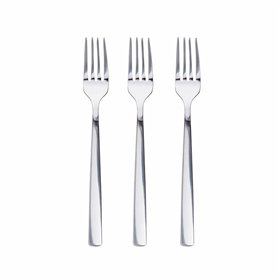 Set of Dessert Forks San Ignacio Earth SG7782 Stainless steel Shine (3 Units)
