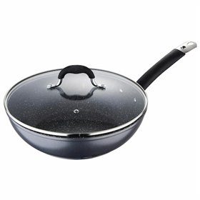 Wok Pan Masterpro Grey Aluminium Toughened aluminium (Ø 28 cm)