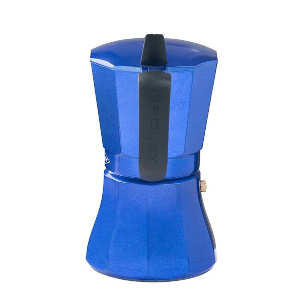 Italian Coffee Pot Oroley Petra Blue Aluminium 6 Cups