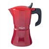 Italian Coffee Pot Oroley Petra Red Aluminium 9 Cups