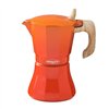 Italian Coffee Pot Oroley Petra Orange Aluminium 9 Cups