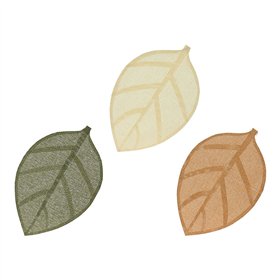 Table Mat EDM Natural Fibre 30 x 46,5 cm Leaf of a plant