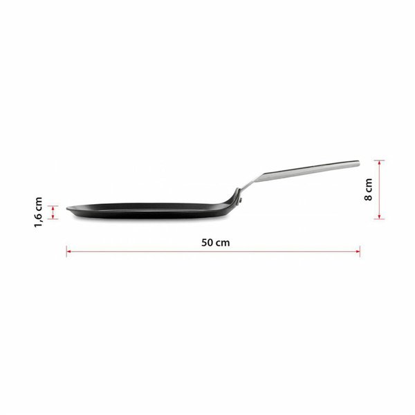 Crepe pan Valira 4656/25 Ø 28 cm Black Aluminium