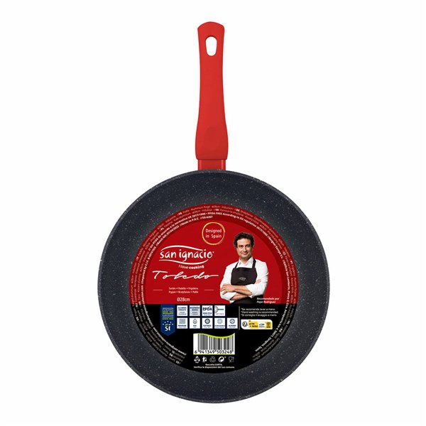 Pan San Ignacio Toledo SG-6287 Ø 28 cm Black Aluminium