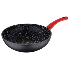 Wok Pan San Ignacio Toledo SG-6268 Ø 26 cm Black Aluminium