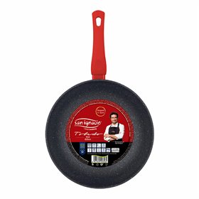 Wok Pan San Ignacio Toledo SG-6268 Ø 26 cm Black Aluminium