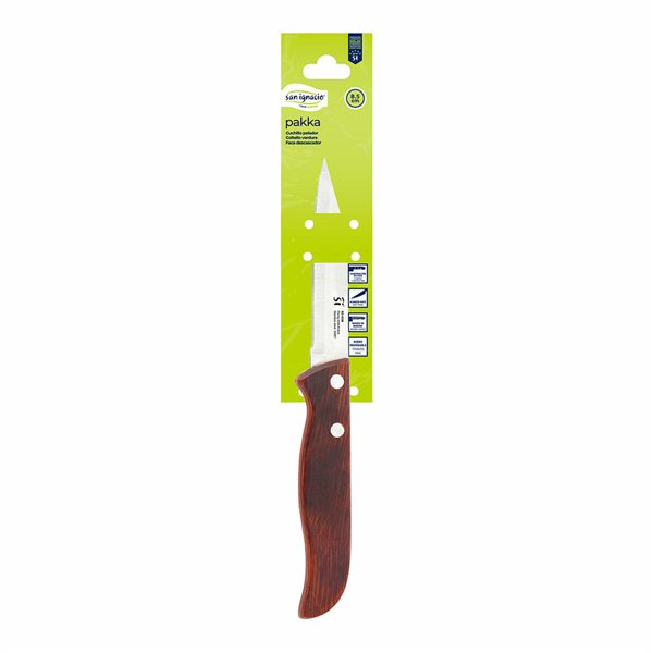 Peeler Knife San Ignacio pakka sg-4236 Stainless steel 8,5 cm Brown