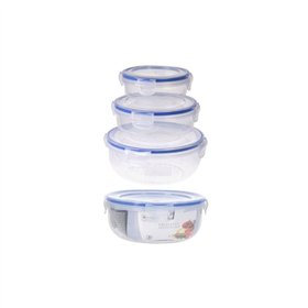 Set of lunch boxes Excellent Houseware 024000670 Plastic Circular 400 ml 800 ml 1,4 L 3 Units
