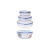 Set of lunch boxes Excellent Houseware 024000670 Plastic Circular 400 ml 800 ml 1,4 L 3 Units